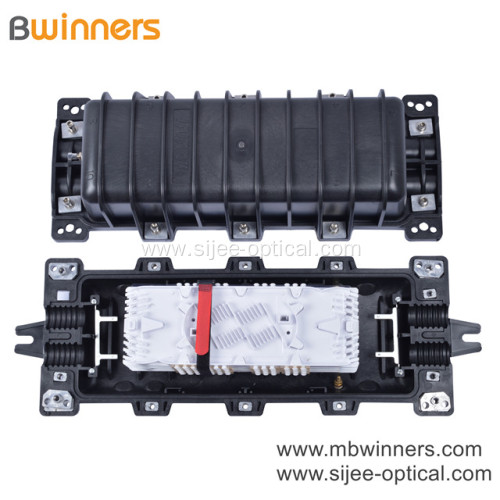 144 Core Horizontal Fiber Optic Closure with 24 Fiber Splice Tray